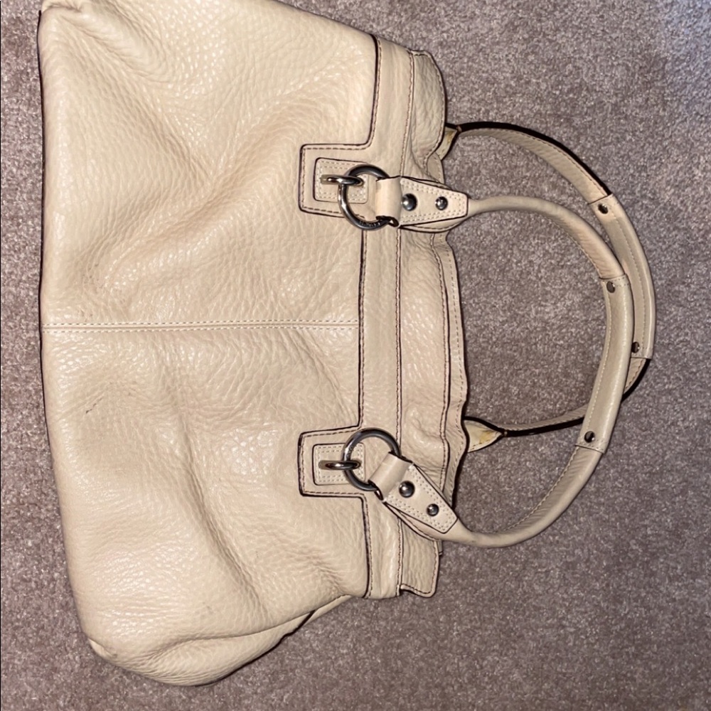 Tan Coach bag